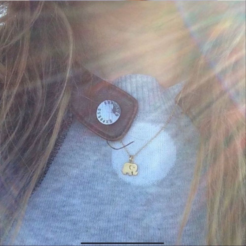 Gold Tone Elephant Good Luck Necklace - Picture 3 of 3